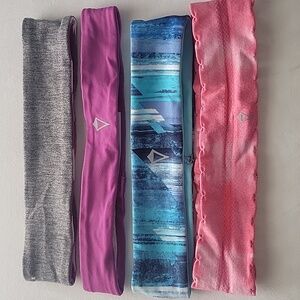 Ivivva Kids Colorful Headband Set - Purple, Pink, Gray, Blue